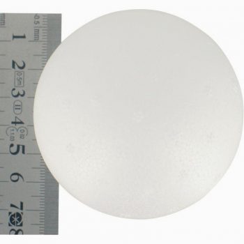 Lot de 5 boules en styropor blanches, diamètre 7 cm