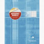 Clairefontaine Blue Notebook 48 Sheets 90gsm 17x22 cm Seyes Enlarged 2.5 mm 10/10
