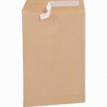Pack of 50 reinforced kraft envelopes 229x324 mm 130gsm with protective strip