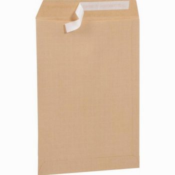 Pack of 50 reinforced kraft envelopes 229x324 mm 130gsm with protective strip