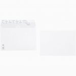 Pack of 500 white C5 envelopes 162x229mm 90gsm with protective strip