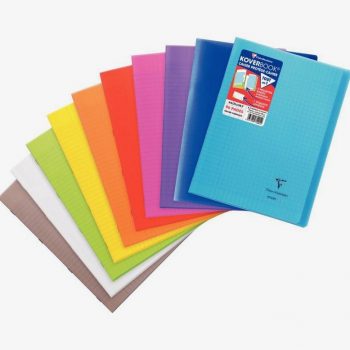 Clairefontaine Assorted Color Exercise Book, 96 Sheets, A4 Size 21 x 29.7 cm, 90gsm, Seyès Ruled