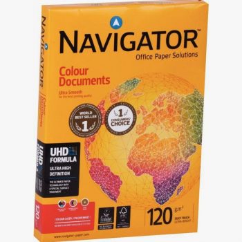 Ramette de 500 feuilles de papier blanc 120g de format A3 NAVIGATOR