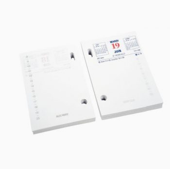 Bloc 372 feuillets éphéméride date à droite