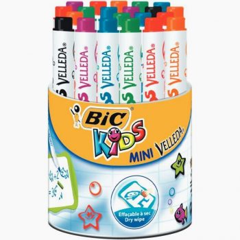 Pot 24 mini feutres Velleda kids 6 couleurs assorties