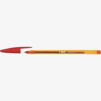 Bic Cristal Fine Point Red Ballpoint Pen