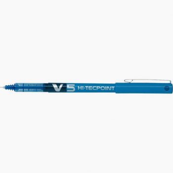 12 rollers V5 Hi-Tecpoint pointe fine 0,5mm bleu Pilot