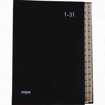 Digital Document Sorter with 31 Compartments in Black Balacron Finish