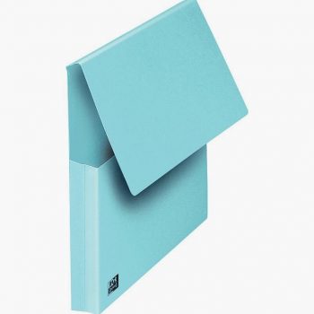 Set of 10 VIP pastel blue flap folders, size 24x32 cm