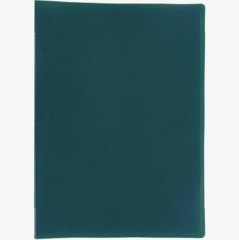 Flexible Polypropylene Document Holder with 80 Pockets, Green