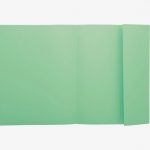 Pack of 100 light green 1-flap folders, 160g, size 24x32 cm