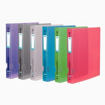 Classeur en polypropylène HAWAÏ, 4 anneaux diamètre 30 mm, format A4+, coloris assortis