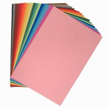 Paquet de 10 feuilles papier dessin couleur format 50x65 cm 160 g fuchsia
