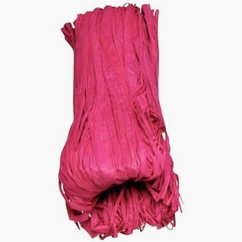 Pelote de 50 g de raphia végétal fuchsia