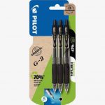 Set of 3 Pilot G2 Black Gel Ink Pens