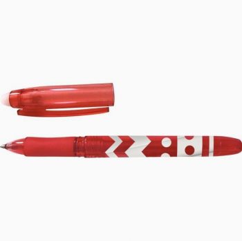 Stylo gel effaçable rouge