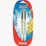 2 stylos encre gel rollers Grip métallique Pentel