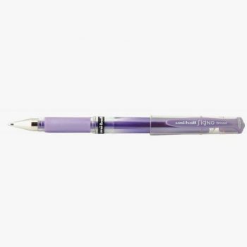 Stylo encre gel Signo Broad violet métal Uni-ball