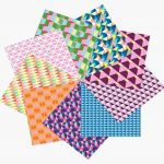 Pochette de 60 feuilles Origami Geometric 20 x 20 cm