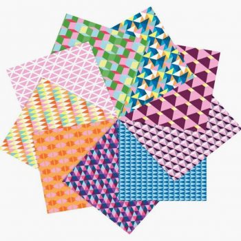 Pochette de 60 feuilles Origami Geometric 20 x 20 cm