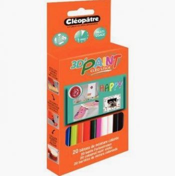 Pack of 20 assorted colored glue refills