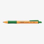 Retractable Ballpoint Pen Pointball Medium Tip Green