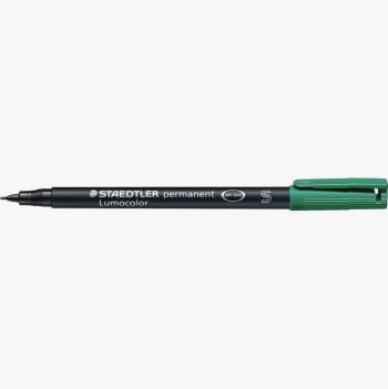 Staedtler Lumocolor Green Permanent Marker 0.4mm