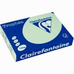 Pack of 250 green A3 sheets 160gsm TROPHEE CLAIREFONTAINE paper