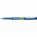 Roller Greenball plastique recyclé pointe moyenne bleu Pilot