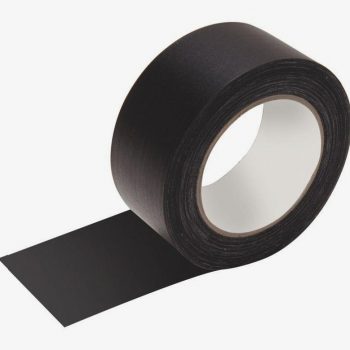 Black Heavy-Duty Cloth Adhesive Tape Roll 38mm x 2.7m