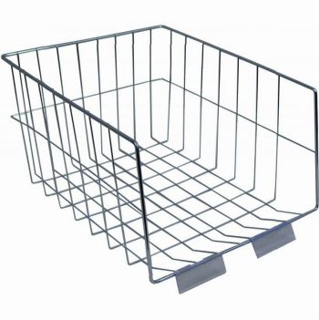Chrome Wire Mail Basket, Height 19cm