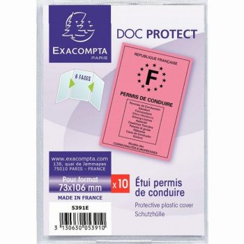 Set of 10 PVC License Holder Cases