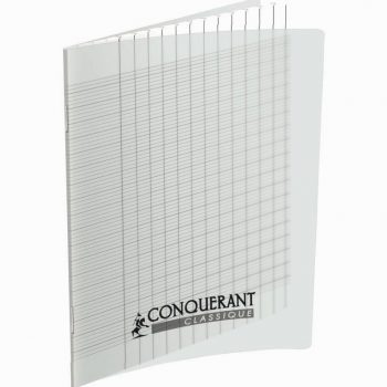 Cahier incolore Conquerant 96 pages 90g 17 x 22 cm Seyes 2,5 mm agrandi 10/10