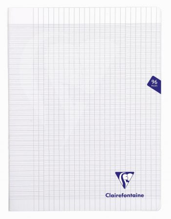 Mimesys cahier piqué polypro 24x32cm 96p séyès Incolore Clairefontaine