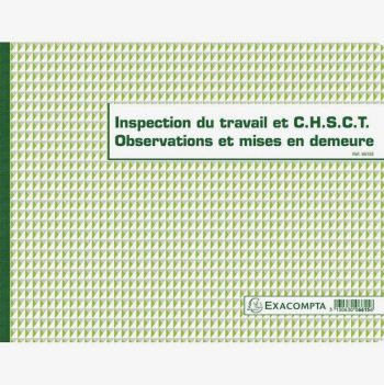 Exacompta Work Inspection Logbook