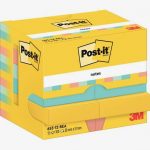 Paquet de 12 blocs notes post it collection beachside 100 feuilles 38x51mm