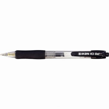 Stylo encre gel K3 rétractable noir
