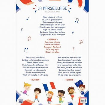 Poster en PVC 76x52cm la Marseillaise