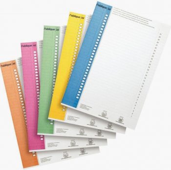Set of 10 A4 sheets with 31 assorted color No. 9 labels for hanging file cabinets