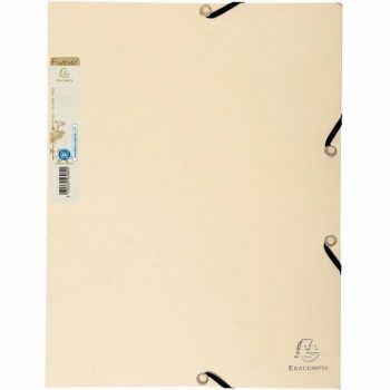 Chemise 3 rabats à élastiques FOREVER en carte recyclée 380g, sable