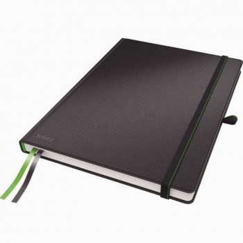 Cahier noir Leitz 160 pages format A4 21 x 29,7 cm 100g Ligné