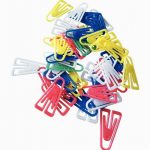 sachet de 100 attache lettres 25mm plastique couleurs assorties