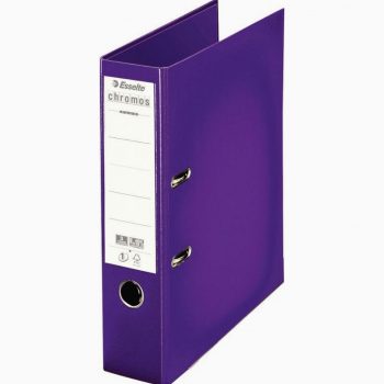 Wide-Spine Lever Arch File CHROMOS+ 8 cm, Purple