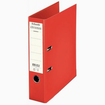 Classeur à levier CHROMOS+ dos large 8 cm, rouge