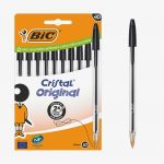 Lot de 10 stylos à Bille BIC Cristal Noir