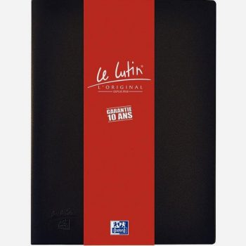LE LUTIN Original Document Display Book, 20 Pockets, Black
