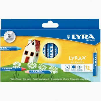 Étui de 12 craies cire Lyrax
