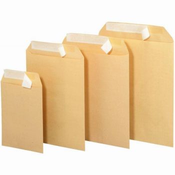 Set of 500 Self-Adhesive Kraft Envelopes C5 162x229mm 90gsm M BUSINESS