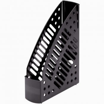 Black Recycled Openwork Magazine Holder