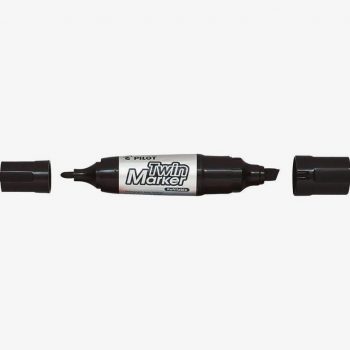 Permanent Twin-Tip Jumbo Black Marker